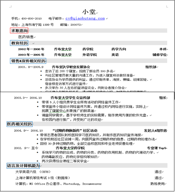 好简历简而有力，敲门砖用脚走出 ―― 催眠
开展《简历特训》讲座